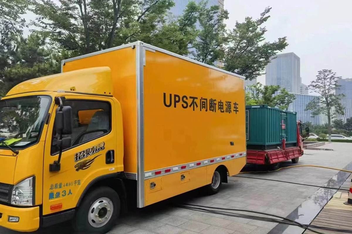 腾冲发电机租赁施工现场